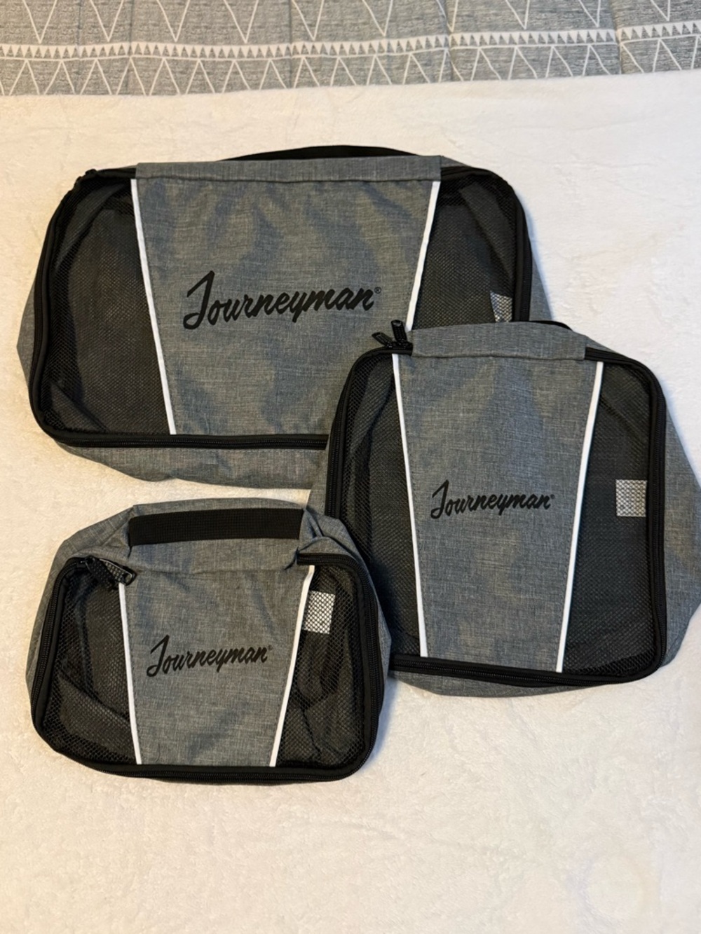 Journeyman Gray Packing Cube Set - 3 Piece